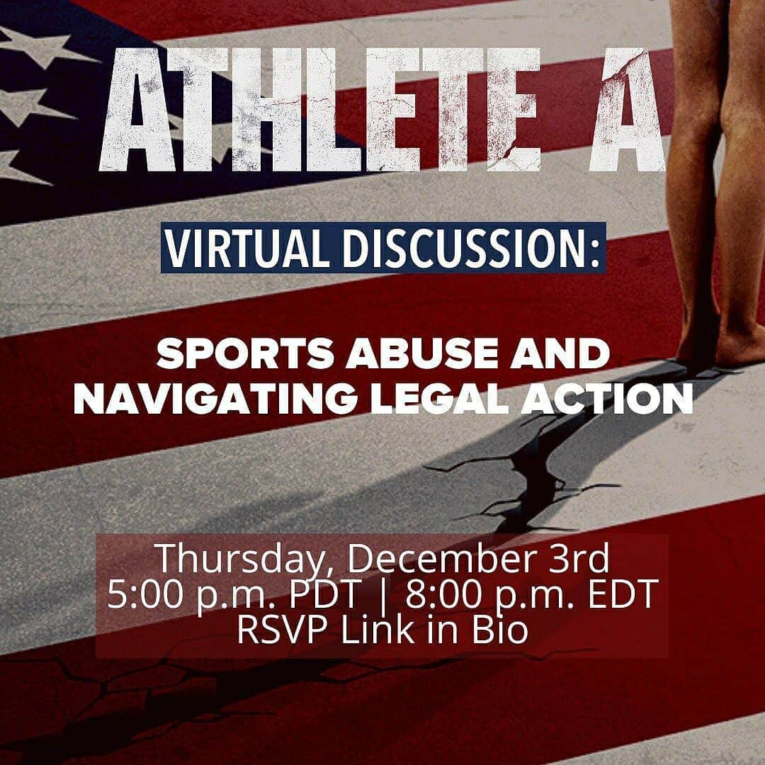 Inside Gymnasticsさんのインスタグラム写真 - (Inside GymnasticsInstagram)「Keep this important conversation going!!!  Reposted from @jenseysf Join us for this important conversation on how to navigate coming forward with a claim of abuse.   Link to RSVP in @athleteafilm bio.」12月3日 3時56分 - insidegym