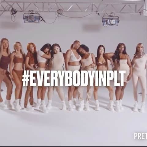 sananasのインスタグラム：「Yassss @prettylittlething 🤜🏻🤛🏻Je suis absolument fan de cette nouvelle campagne PLT ! C’est beau 🙏🏻💚La marque a sorti une collection “Second Skin” ! C’est canon ! #EverybodyInPlt」