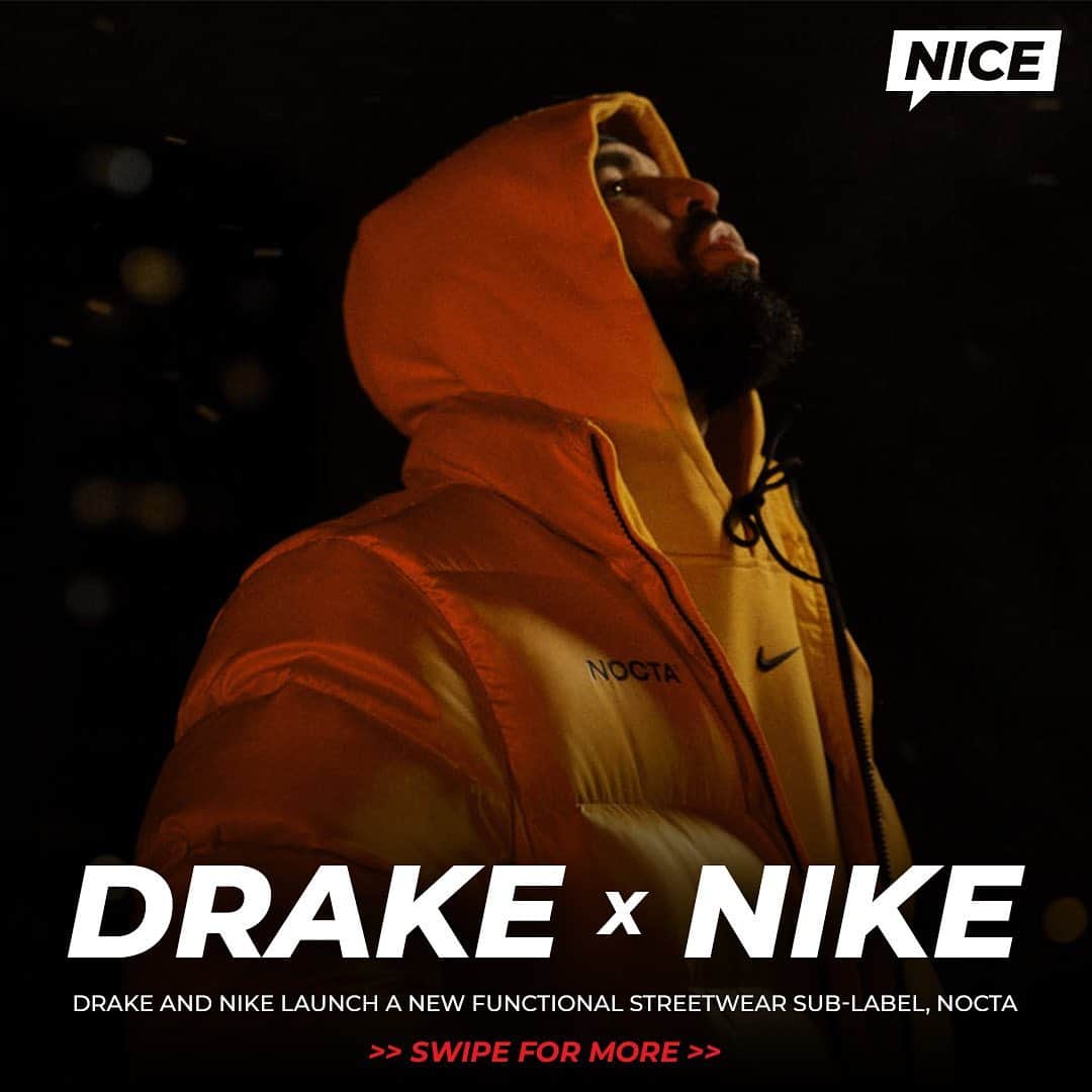 Nice Kicksさんのインスタグラム写真 - (Nice KicksInstagram)「Drake and Nike’s first NOCTA collection will launch December 18. LINK IN BIO for details.」12月3日 5時18分 - nicekicks