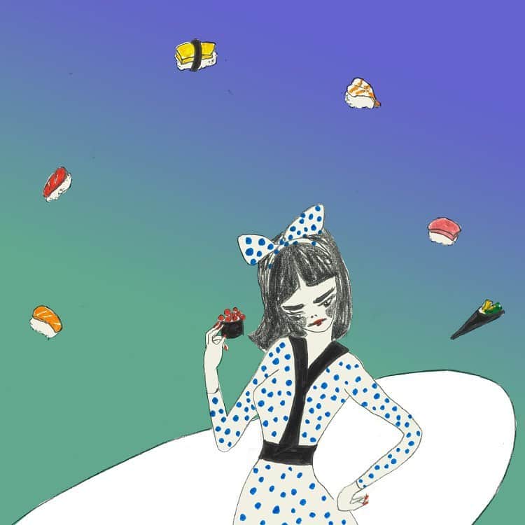 小林エリカのインスタグラム：「今月号「旅色」 @tabiiro 連載「旅と創造」は回転する食べ物」