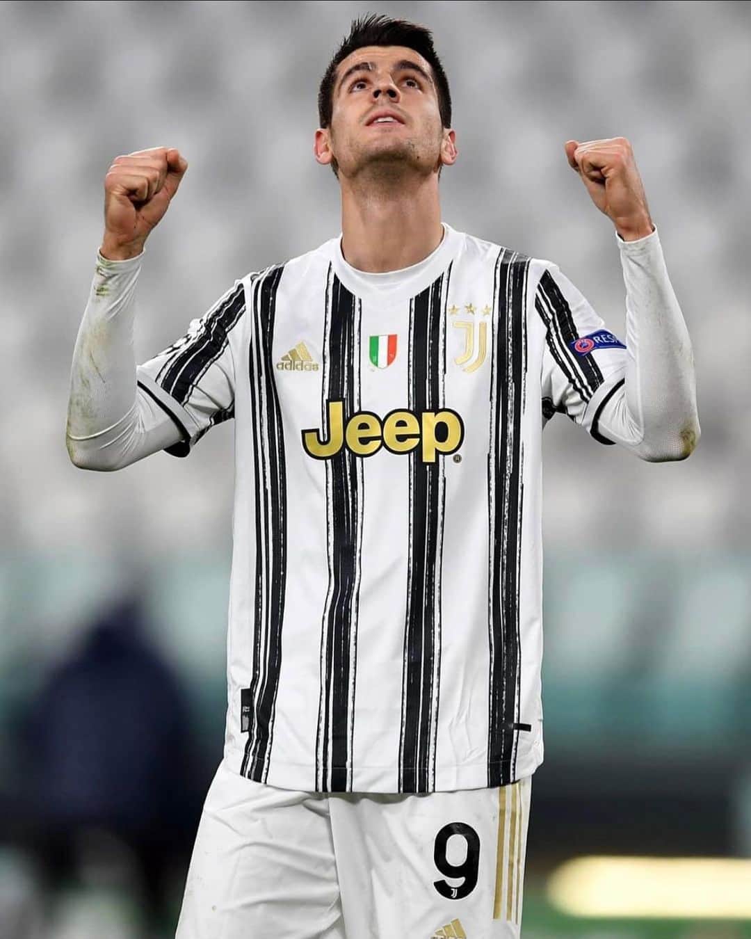 アルバロ・モラタのインスタグラム：「Un'altra grande notte di Champions! 🙌🏼 #ForzaJuve」