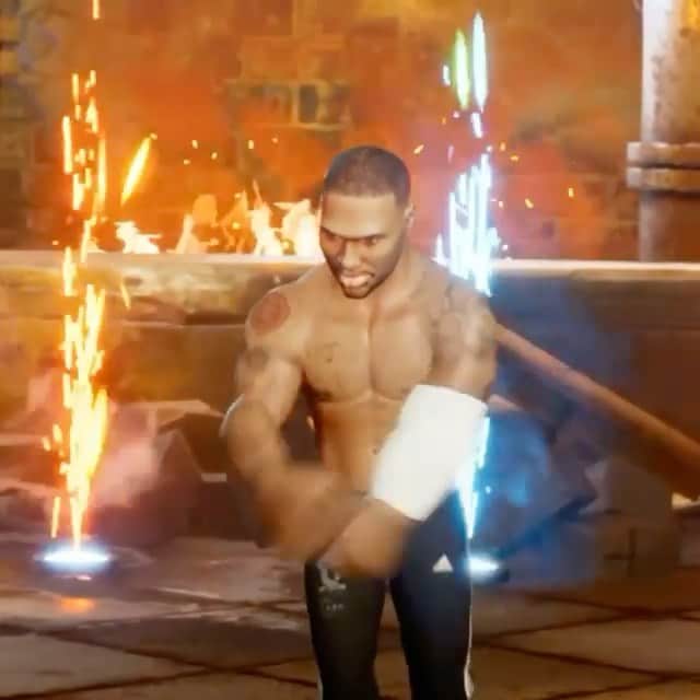 デイミアン・リラードのインスタグラム：「The millions (AND MILLIONS) of Laheem’s fans chanting his name. My wrestling character Damian “Laheem” Lillard has been added to @wwe2kbattlegrounds. Shoutout to @realjerrylawler for the commentary. Kane couldn’t handle my finisher. 🤣」