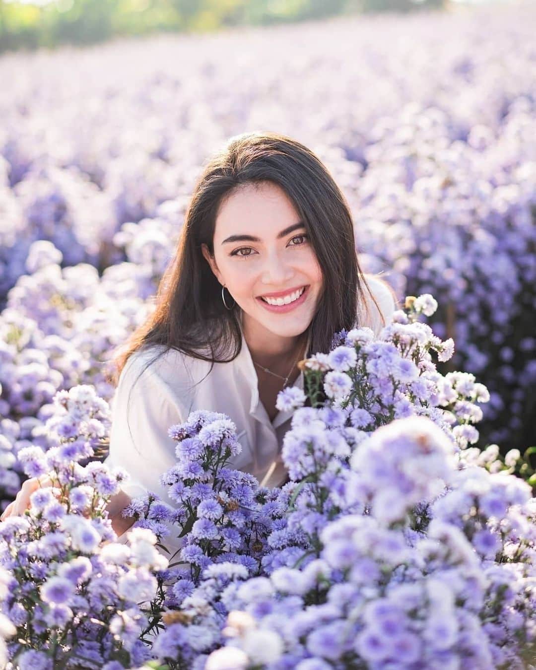 マイ・ダーウィカーのインスタグラム：「💜 #ดอกไม้ของดาวิ」