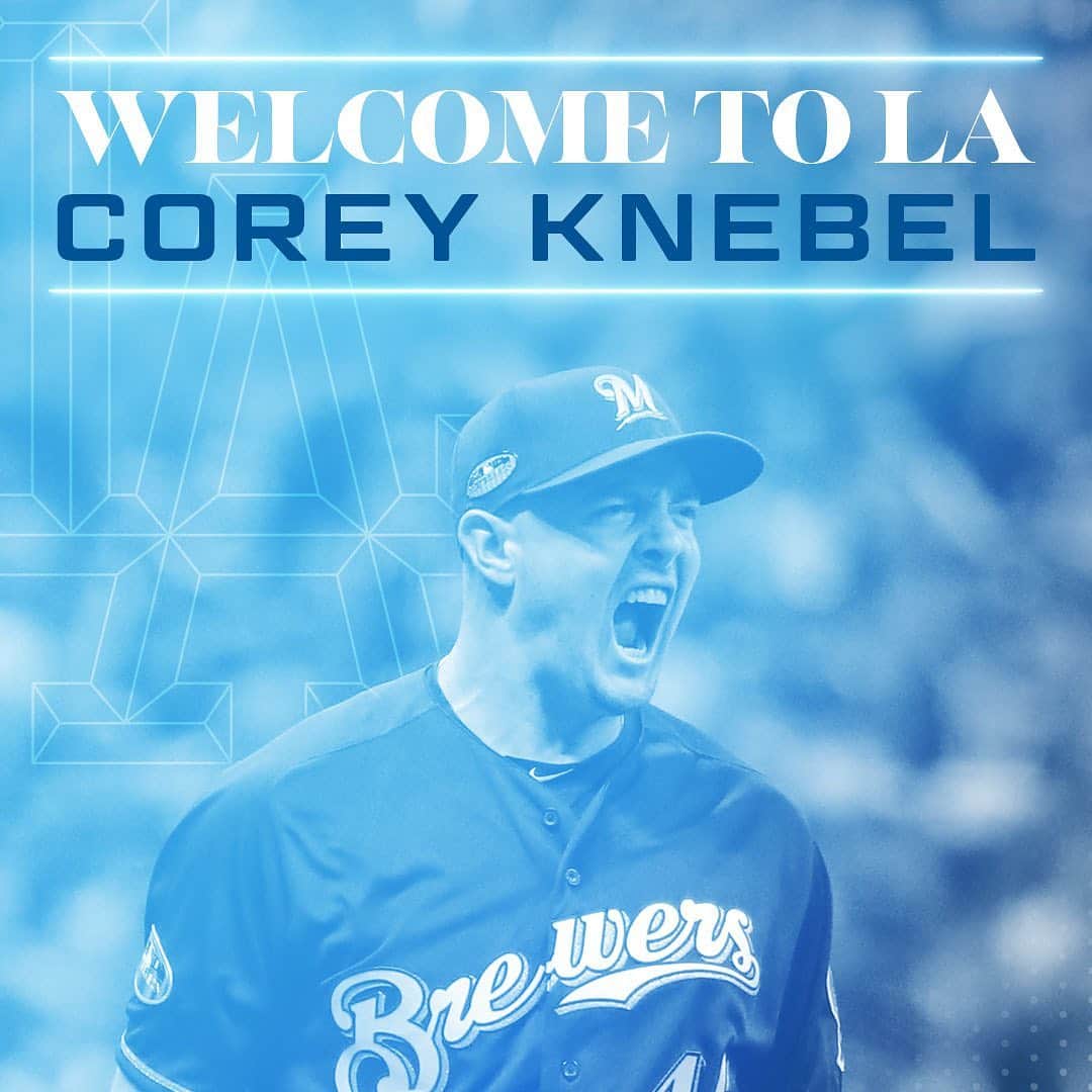 Los Angeles Dodgersさんのインスタグラム写真 - (Los Angeles DodgersInstagram)「Welcome to LA, @coreyknebel!」12月3日 11時29分 - dodgers