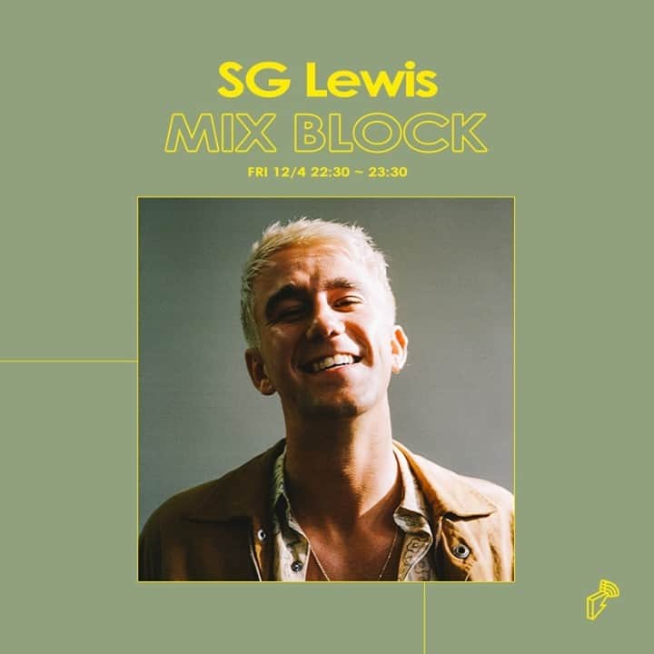 Block.fmのインスタグラム：「今週のMIX BLOCKにSG Lewisが登場！エクスクルーシブミックスをお届け。⁠ ⁠ MIX BLOCKの前にTCY Radio出演決定！アップカミングデビューアルバム『times』、イギリスのクラブカルチャーの好きなところなどについて☆Taku Takahashi(m-flo) @takudj とTJO @tjo_dj がインタビュー。⁠ ⁠ TCY Radio on from 21:00 JST、MIX BLOCK from 22:30 JST!」