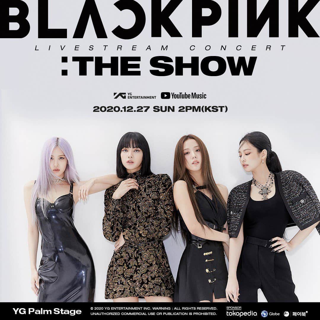 ジスさんのインスタグラム写真 - (ジスInstagram)「YG PALM STAGE - 2020 BLACKPINK: THE SHOW ✨  🌍 2020.12.27 2PM (KST) 🌍 On YouTube  @blackpinkofficial 🖤💖 #THESHOW #YOUTUBE#YG」12月3日 14時01分 - sooyaaa__