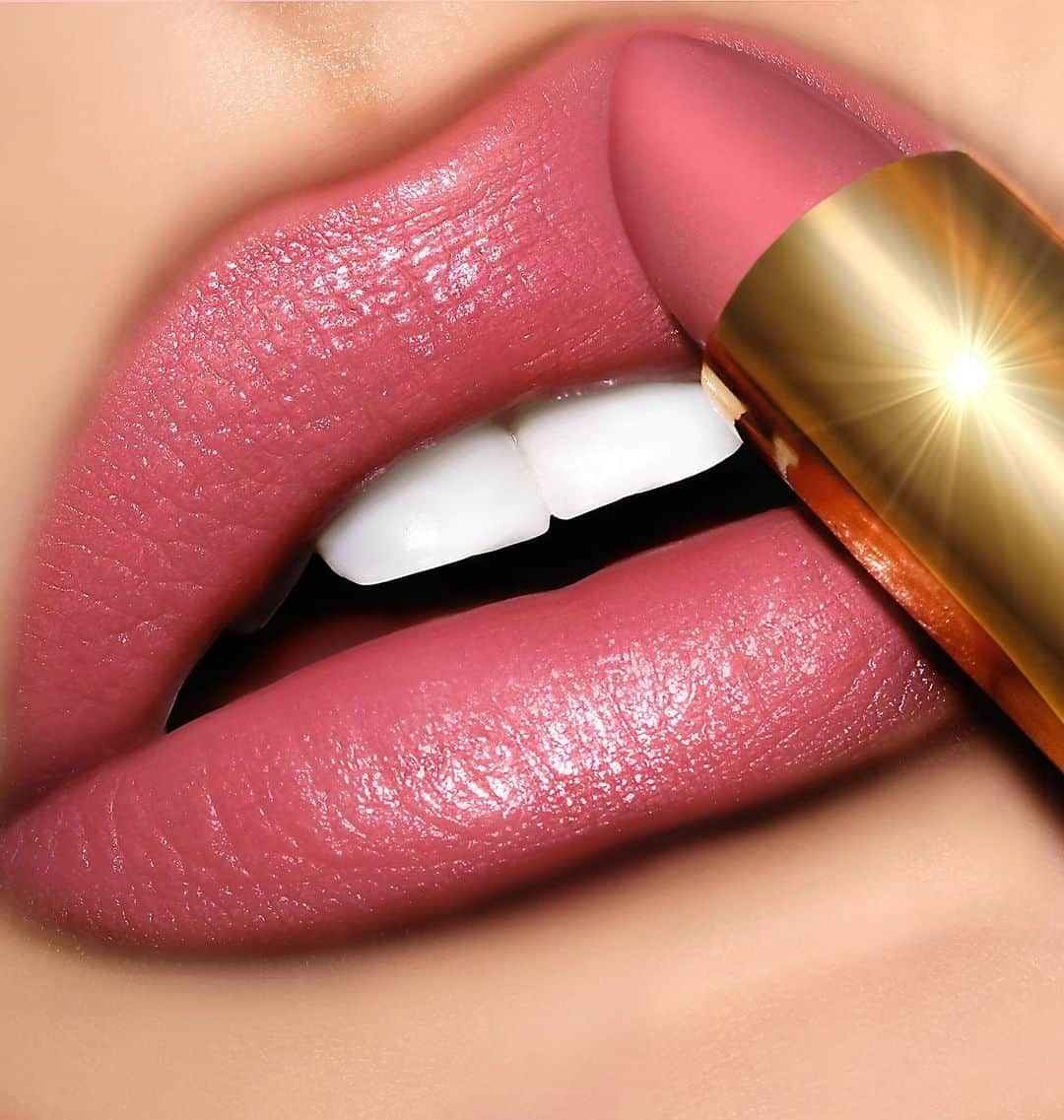 パット・マグラスさんのインスタグラム写真 - (パット・マグラスInstagram)「FULL FANTASY ⚡⚡⚡ Your shimmering lip fantasies will become a reality with #BlitzTrance Lipstick shade ‘FULL FANTASY’— an ultra-creamy mid-tone nude rose lit up with a golden sheen. ⚡⚡⚡ Shop it on sale NOW on PATMcGRATH.COM—get 25% off purchases under $150 and 30% off purchases of $150+」12月4日 2時10分 - patmcgrathreal