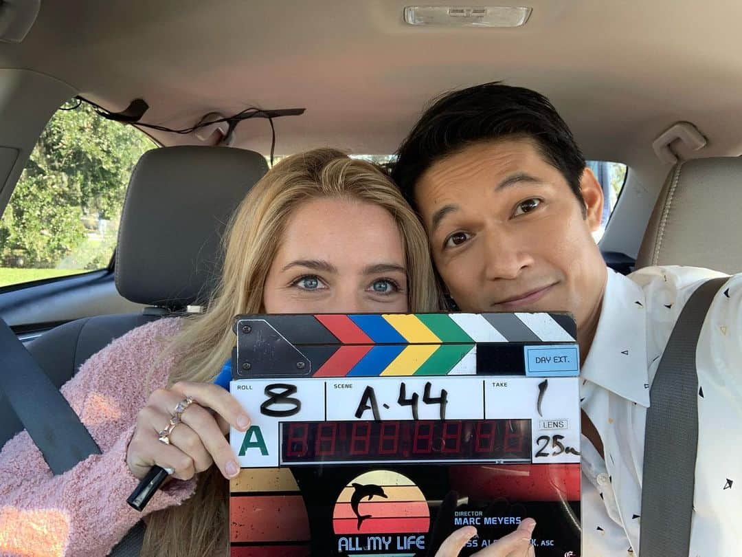 ハリー・シャム・ジュニアのインスタグラム：「BTS: Behind the Scenes fun for @allmylifemovie releasing in theaters tomorrow December 4th! (PVOD later this month) We hope you enjoy it as much as we enjoyed making it! #allmylifemovie #allmylife  #newmovie @universalpictures」