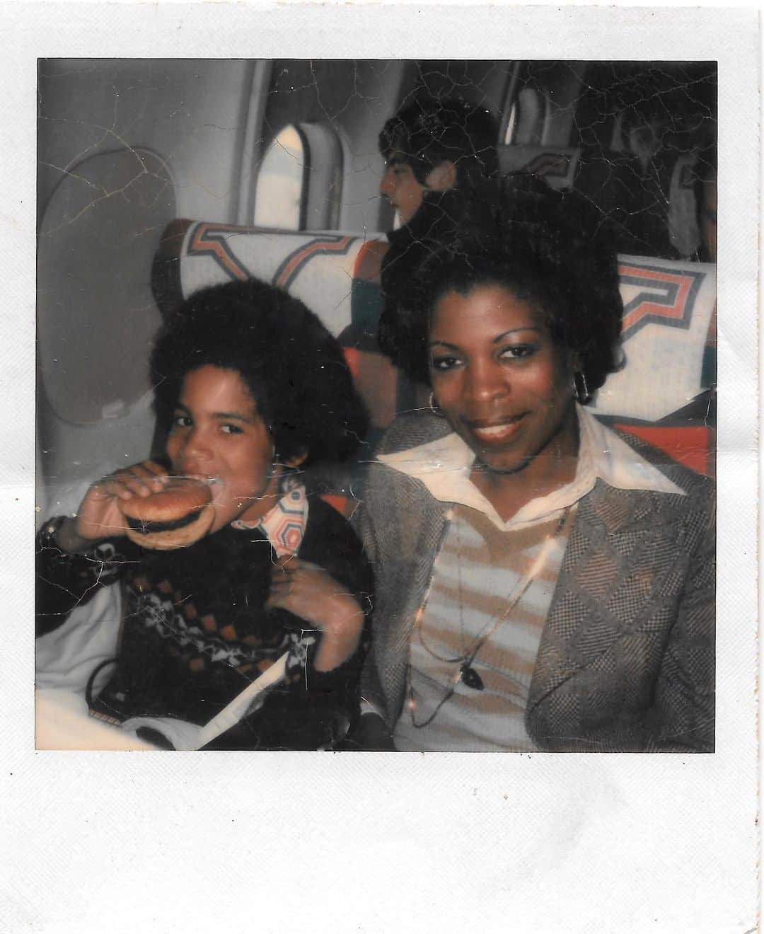 レニー・クラヴィッツさんのインスタグラム写真 - (レニー・クラヴィッツInstagram)「On the flight to Los Angeles with my Mom for the taping of the first season of The Jefferson’s.  “The pilot was a hit. The audience response had been overwhelming. The network committed for a full season. What did all that mean? Mom said it meant that she and I would be leaving soon for L.A. Dad would join us later. I’d be going to school in California. No time for reflections. No time for objections. Things were moving so fast my head was spinning. Excited, angry, anxious, curious — I experienced every emotion under the sun. Our life was being turned upside down. We didn’t know what was coming.” — an excerpt from my memoir, Let Love Rule #tbt」12月4日 1時27分 - lennykravitz