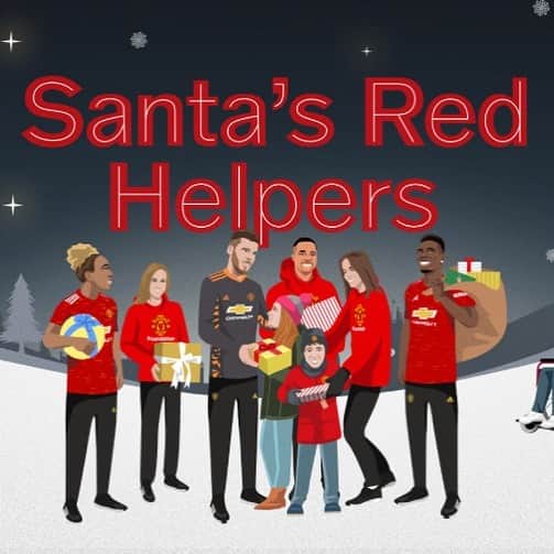 ブライアン・ロブソンのインスタグラム：「We are United to support vulnerable children this winter.  Help @MU_Foundation to provide food, gifts and support, and become one of Santa's Red Helpers.  Donate now: https://bit.ly/redhelpers  #SantasRedHelpers」