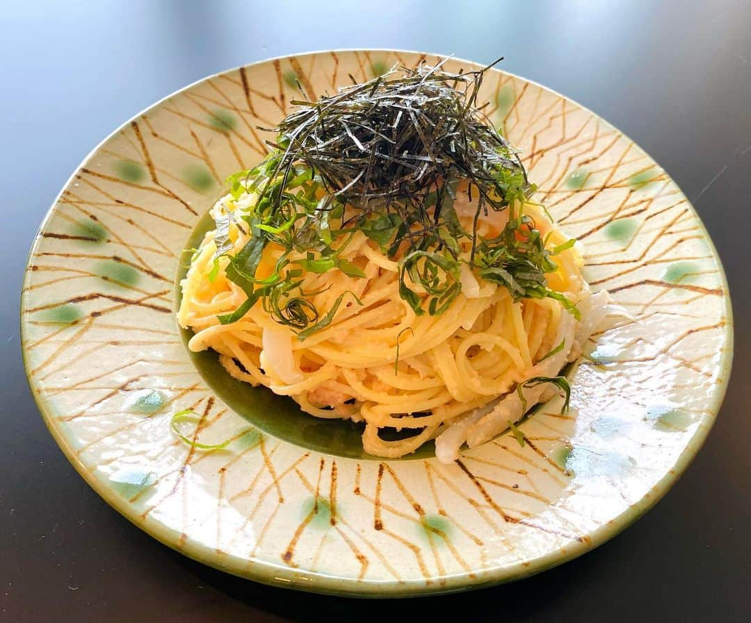 今井翼さんのインスタグラム写真 - (今井翼Instagram)「たらことイカのスパゲッティ  #スパゲッティ #たらこ #イカ #めんつゆ #マヨネーズ #バター #オリーブオイル #大葉 #海苔増し増し #麺類好き  #スパゲッティ今井」12月3日 17時21分 - tsubasaimai_official