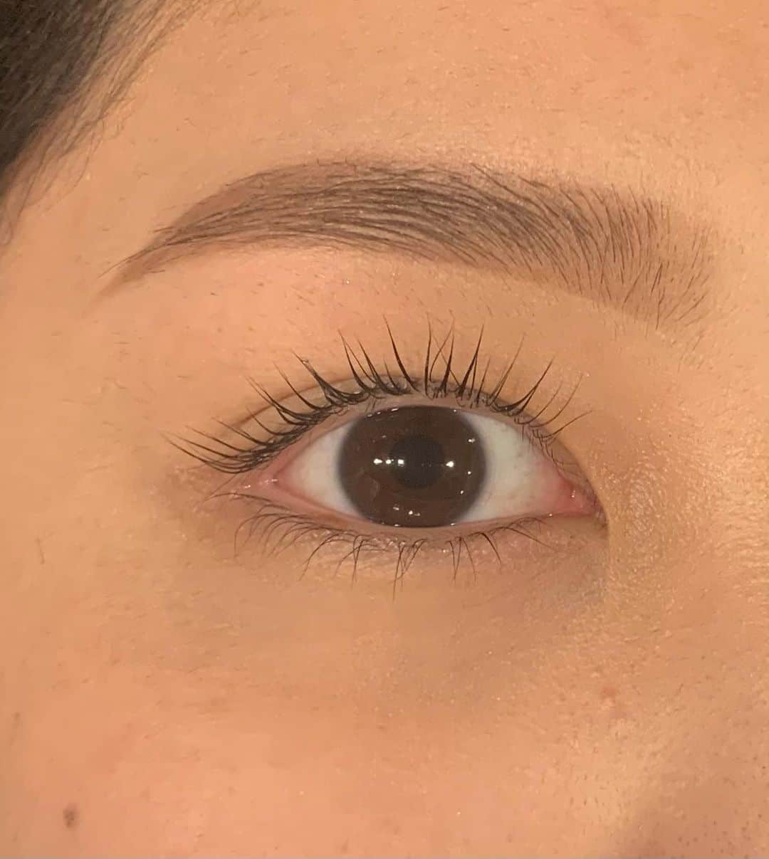 小倉可愛のインスタグラム：「眉毛とマツパしてきた 最高だった」