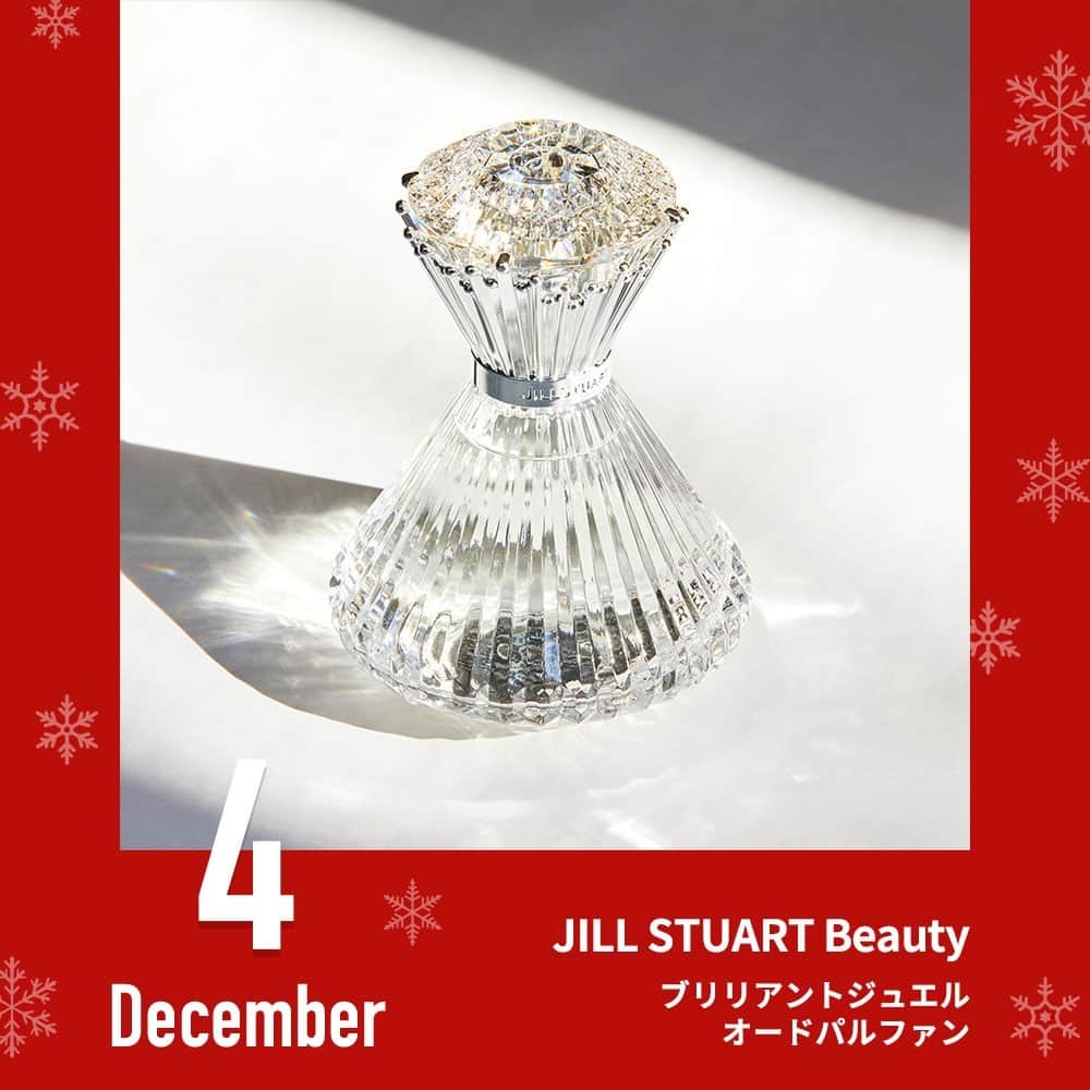 のインスタグラム：「12月4日発売のコスメは… ____ JILL STUART Beauty（@jillstuartbeauty） * ブリリアントジュエル　オードパルファン 50mL 8,000円＋税、30mL 6,000円＋税＜新商品＞ ____  Editor's comment 「ブランド15周年という記念すべきタイミングにふさわしい、デザインも香りも全てが素敵な香水が爆誕しました😍全女性がうっとりすること間違いナシです♡」 * * ココがPoint☝️ * 香りを纏った女性を宝石にたとえ、強く輝く様子をイメージしたポトルデザイン。 フレグランスは、ローズ、オスマンサス、ミモザ、ローズマリー、ラベンダー、イリス、パチョリの芳しくみずみずしい7 種の自然の草花たちが生み出された。 * *  #JILLSTUART #JILLSTUARTBeauty #ブリリアントジュエルオードパルファン #ブリリアントジュエル #オードパルファン #フレグランス #香水 #冬コスメ #冬コスメ2020 #コスメ垢 #美容垢 #ルルコス #lulucos」