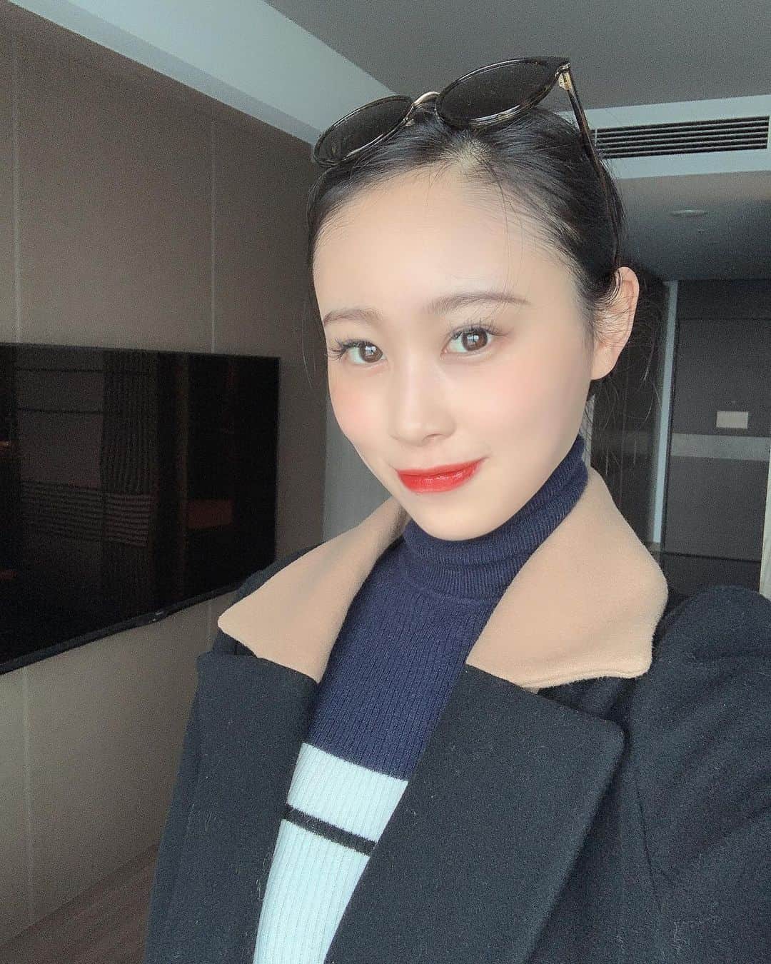 長沼南帆のインスタグラム：「ゆっくりできました😚💕﻿ お部屋の中も撮り忘れちゃったけど、とっても素敵でした☺️﻿ ﻿ 皆さんもしっかり休んでくださいね✨﻿ ﻿ ﻿ ﻿ ﻿ ﻿ ﻿ ﻿ ﻿ ﻿ ﻿ ﻿ ﻿ ﻿ ﻿ ﻿ #黒髪　#黒髪ロング　#rq #レースクイーン　#memory #黒髪ロングストレート　#秋　#秋服　#脚長コーデ　#supergt #スーパーgt #撮影会 #rq撮影会　#wing #wing撮影会　#Ktunesracing #gt300 #ゴルフ　#コスチューム　#コスチューム大賞　﻿」