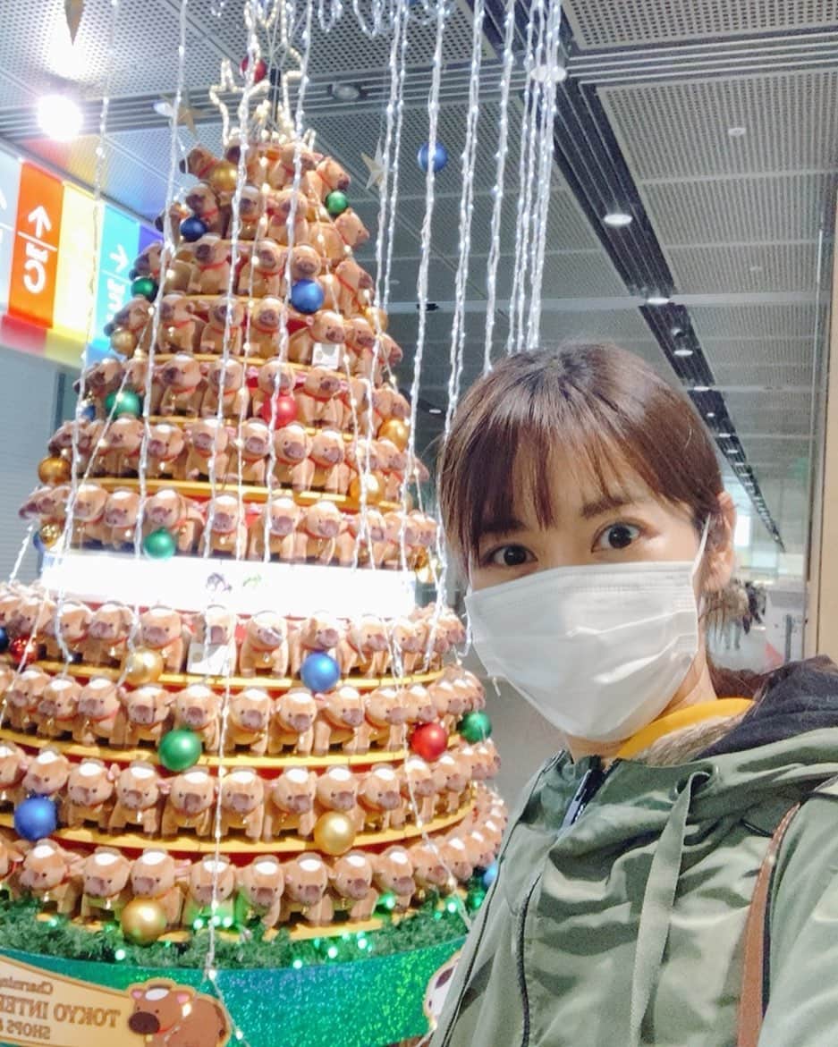 佐藤千晶のインスタグラム：「東京国際フォーラムにて。 牛のぬいぐるみのクリスマスツリー🎄✨  #さだまさしさんのコンサートへ行きました #最高でした✨  詳しくは #走れ歌謡曲　で…❣️ #クリスマスツリー #東京国際フォーラム」