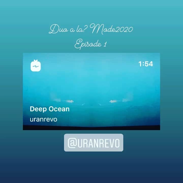 広崎うらんのインスタグラム：「New video! 続きはこちらで↓ @uranrevo   Duo a la? Mode 2020 Episode 1 scene # Deep Ocean   Performance  佐藤洋介・池田 美佳・柿崎 麻莉子 Violin  Paul Lazar Music Shun  Produced by 広崎 うらん  @mikaring72  @marikokakizaki_  @uranhirosaki」