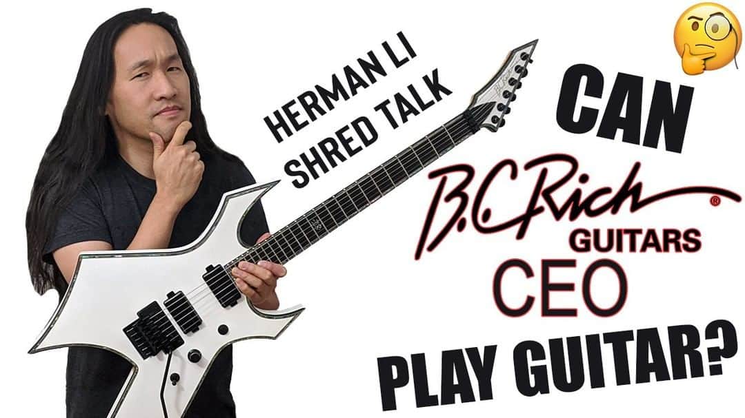 DragonForceのインスタグラム：「Can rock/metal guitar company CEO play the guitar? 😅 @hermanli Shred Talk with BC Rich Guitar @officialbcrich CEO Bill Xavier. They go shred battle on the Extreme Series guitars with @fishmanmusic Fluence Modern pickups. Link on bio/stories or youtube.com/dragonforce Direct: https://youtu.be/LBnOkKBvZ6c #dragonforce #hermanli #bcrich #bcrichguitars #ibanezguitars #espguitars #jacksonguitars #guitarcollection #guitarcollector #vintageguitars」