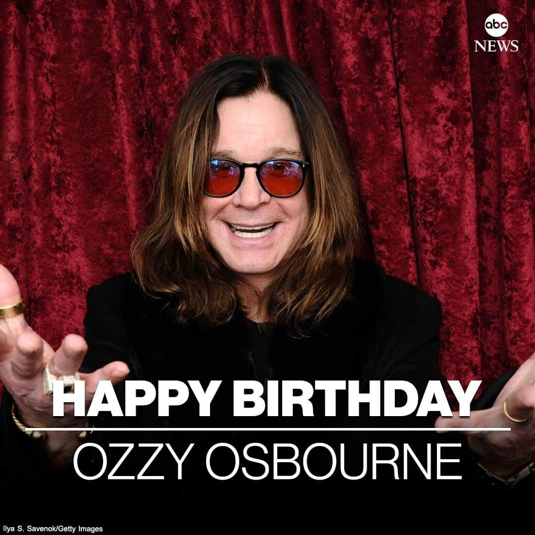 ABC Newsさんのインスタグラム写真 - (ABC NewsInstagram)「HAPPY BIRTHDAY: Rock singer Ozzy Osbourne is 72 today. #ozzyosbourne #music #birthday」12月4日 2時17分 - abcnews