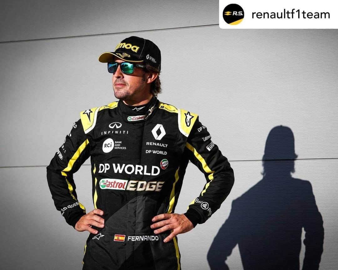 F1さんのインスタグラム写真 - (F1Instagram)「Back on track 🏎  Fernando Alonso and Guanyu Zhou are set to drive the Renault R.S.20 in the one-day post-season test at Abu Dhabi’s Yas Marina circuit on Tuesday 15 December  📷 #Repost x @renaultf1team   #F1 #Formula1 #Motorsports #Renault @fernandoalo_oficial @gyzhou_33」12月3日 21時14分 - f1