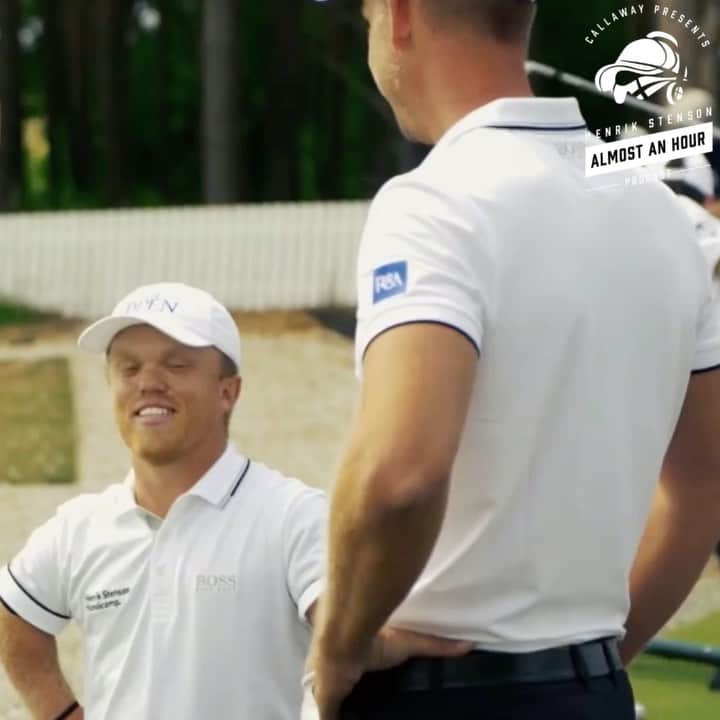 ヘンリク・ステンソンのインスタグラム：「This week on the podcast I welcome a great friend and an even greater golfer @jockebjorkmanofficial ! Keep inspiring Joakim😎  Episode link in bio😎」
