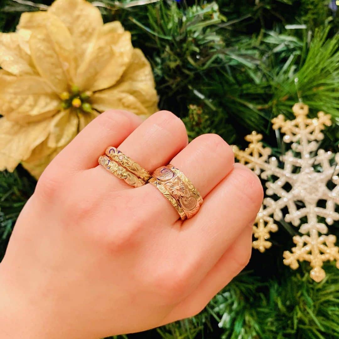 ワイレア ハワイアンジュエリー リング 14K 7号 ハワジュ