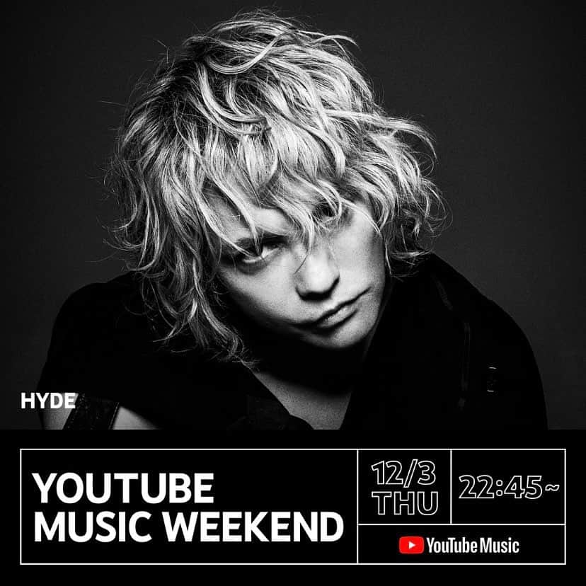 Hydeさんのインスタグラム写真 - (HydeInstagram)「You get to see HYDE go insane. #HYDE #YouTubeMusicWeekend  https://www.youtube.com/watch?v=JzRtzKluZkI」12月3日 21時44分 - hydeofficial