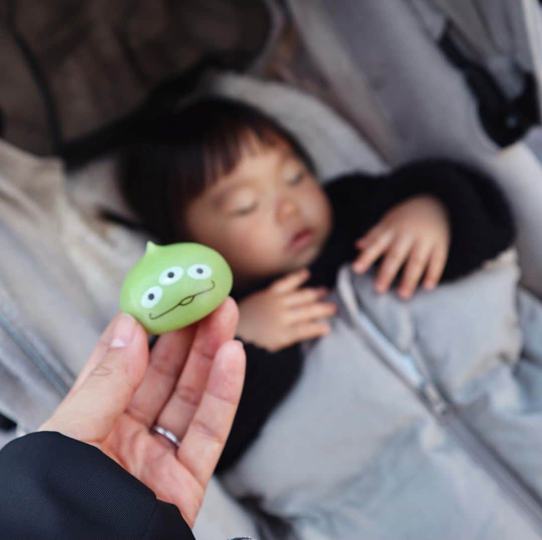 DJ YURiAのインスタグラム：「💚💚💚  愛おしいぷにぷにがふたつ。﻿ ﻿ ﻿ ﻿ ﻿  ﻿ #mylittlegirl﻿ #19monthsold﻿ #disneylandtokyo﻿ #生後19ヶ月﻿ #1歳7ヶ月﻿ #べいびーすぅ﻿ #こどものいる生活﻿ #ママリ﻿ #おチビ﻿ #新米ママ﻿ #子連れディズニー #リトルグリーンまん」