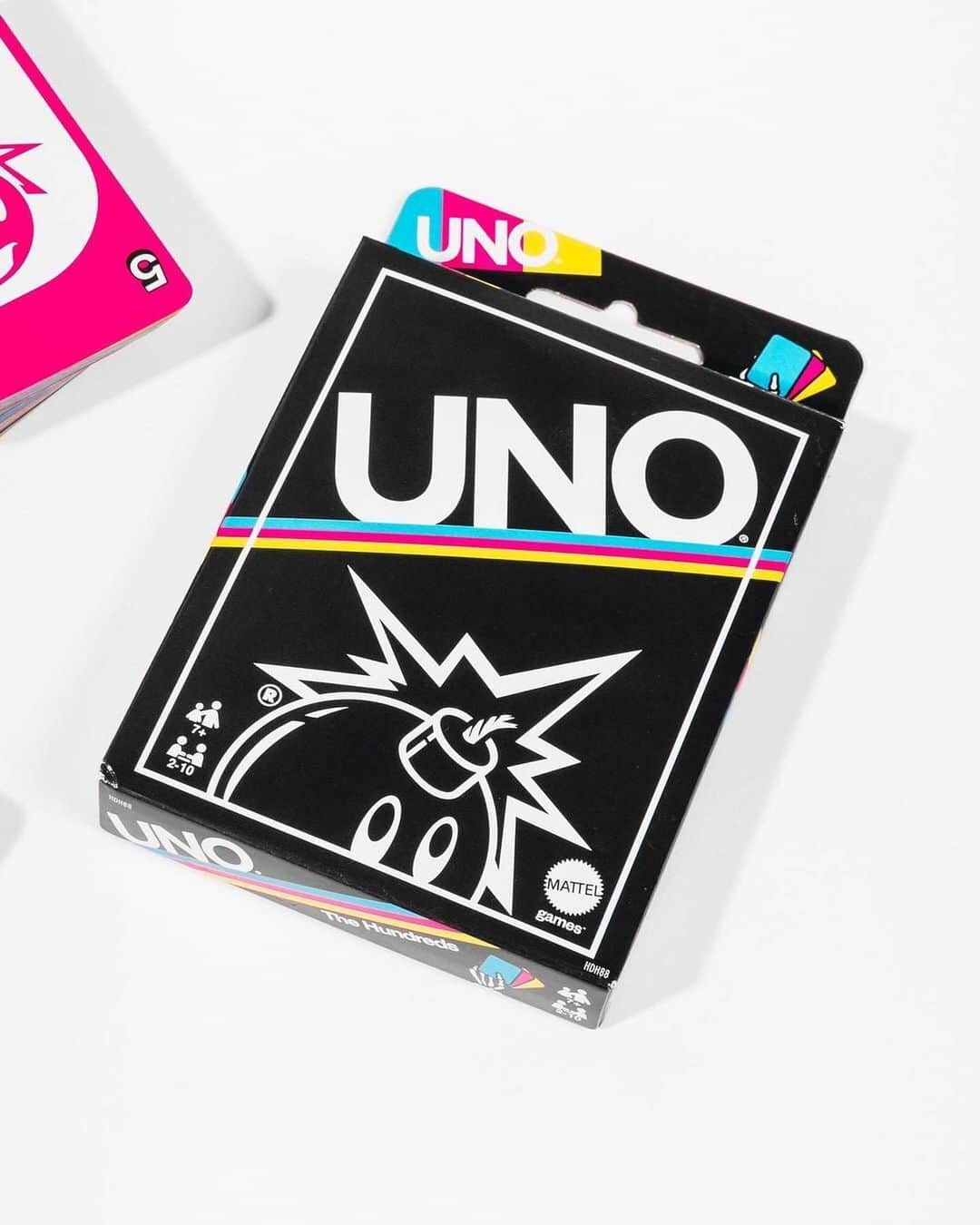HYPEBEASTさんのインスタグラム写真 - (HYPEBEASTInstagram)「@hypebeastgaming: @uno and @thehundreds are kicking off the holiday season with a special deck of cards. The classic family card game — which is on the cusp of celebrating its 50th anniversary in 2021 — has been reimagined by Bobby Hundreds‘ streetwear label with classical CMYK design cues. Everything from the card packaging to the actual “Skip”, “Reverse”, and “Draw Two” cards themselves have been playfully modified with signature elements of the LA-based imprint such as the animated Adam Bomb character, lightning bolt insignia and script logos. Expect this collection drop on December 4 via The Hundreds.⁠⠀ Photo: The Hundreds」12月3日 23時10分 - hypebeast