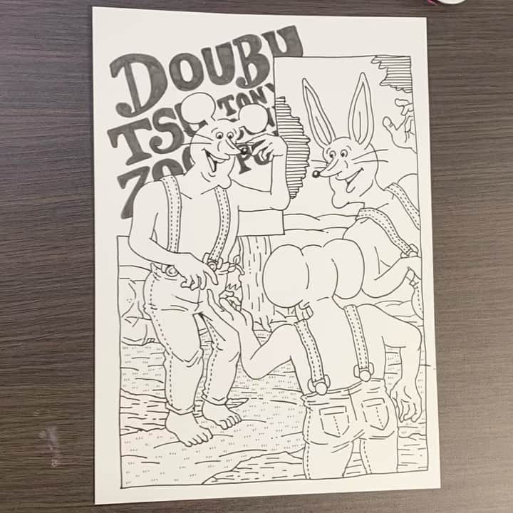 きくちゆうきのインスタグラム：「色塗りしました  #どうぶつーズ #doubutsuzoo」
