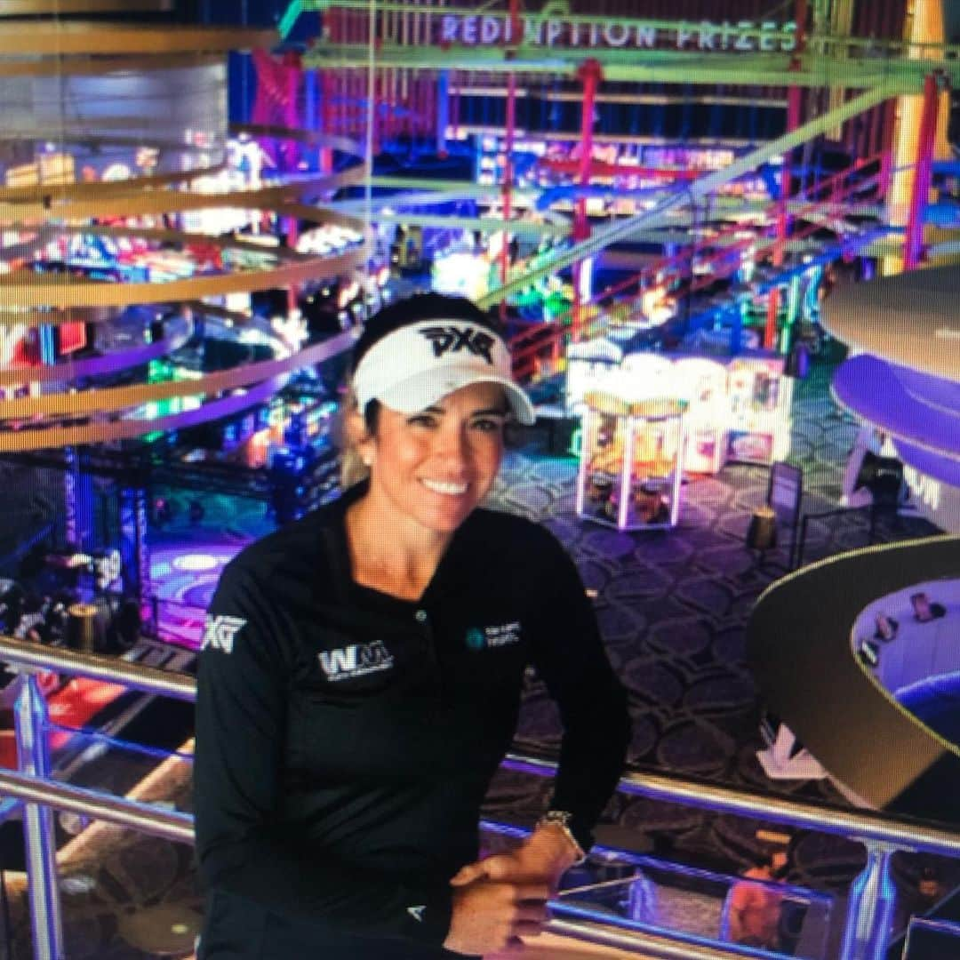 ジェリーナ・ピラーのインスタグラム：「Let’s celebrate with LPGA Ladies Night. Head to @andrettithecolony for 20% off food, karts, and games today from 6p-10p. Just mention the VOA Classic and let the games begin!! #GrandscapeTX #ladiesnight」