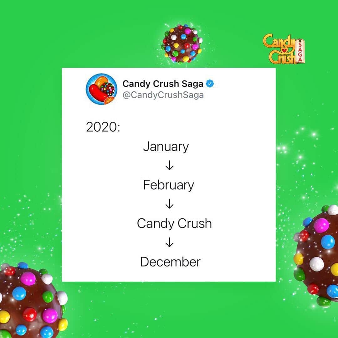 Candy Crushさんのインスタグラム写真 - (Candy CrushInstagram)「Bring on 2021 🙃」12月3日 23時51分 - candycrushsaga