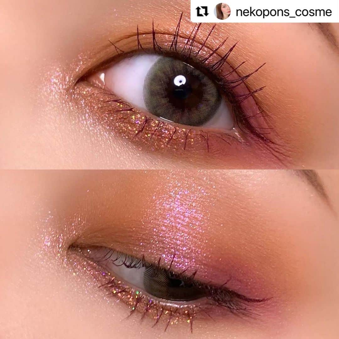 モテビューティー公式さんのインスタグラム写真 - (モテビューティー公式Instagram)「#Repost @nekopons_cosme with @make_repost ・・・ #今日のメイク . . 今日は待ちに待った可愛いみーこちゃん(@xxm__81xx )とのリンク❤️ みこたんお待たせしてごめんね🥺🙏 . . ✔️#venusemarble ▫️#estheticism . . 今回ピンクは目尻のみにいれました♡ 真ん中のギラギララメはやっぱり外せなくて黒目下に🧚‍♀️🌸 アイライナーはUZUのバーガンディーに、マスカラはヒロインメイクのモーヴピンクです☺️ . . カラコンは @motecon_official さんの超アッシュグリーン🤩 @colorcon_plus . . みーこちゃんのメイクすごく楽しみ🥺💓✨ 目の形も好きすぎるし色の合わせ方も好き💋 今日はありがとう〜♡ . . #今日のメイク #アイメイク #motd #カラコン #カラコン通販 #カラコン着画 #眼妆 #眼影 #化妆 #메이크업 #아이메이크업 #アイメイク手順 #メイクプロセス #メイクレシピ #ヴィーナスマーブル #中国コスメ」12月4日 10時56分 - motecon_official