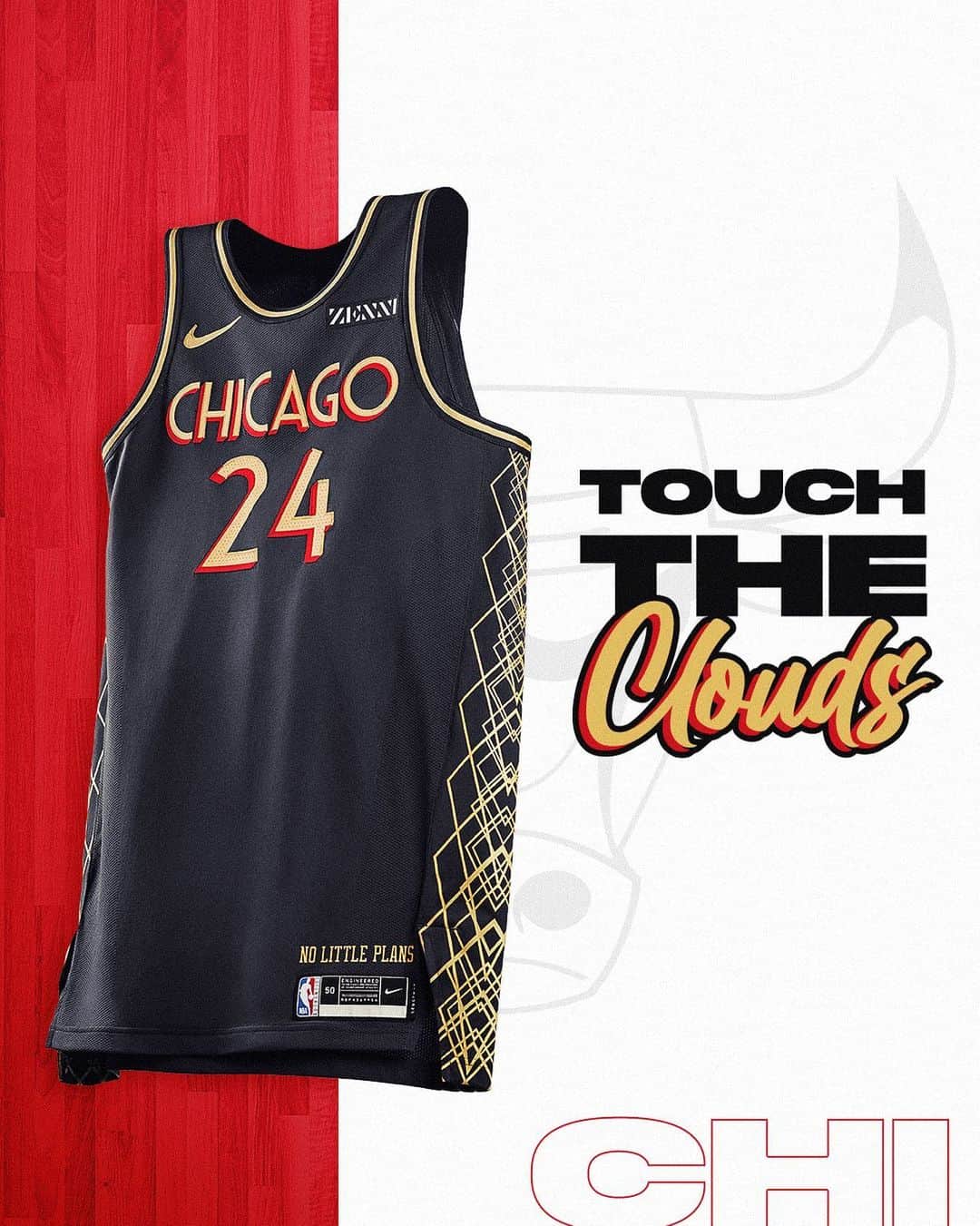NBAさんのインスタグラム写真 - (NBAInstagram)「TAP TO SHOP 🛒  This season’s Nike NBA @chicagobulls City Edition Jersey is inspired by the Chicago’s first skyscrapers, built as a testament to how tough and unstoppable the people of Chicago truly are. Art deco design details are present, inspired by the architecture that forever changed modern city skylines.」12月4日 2時22分 - nba