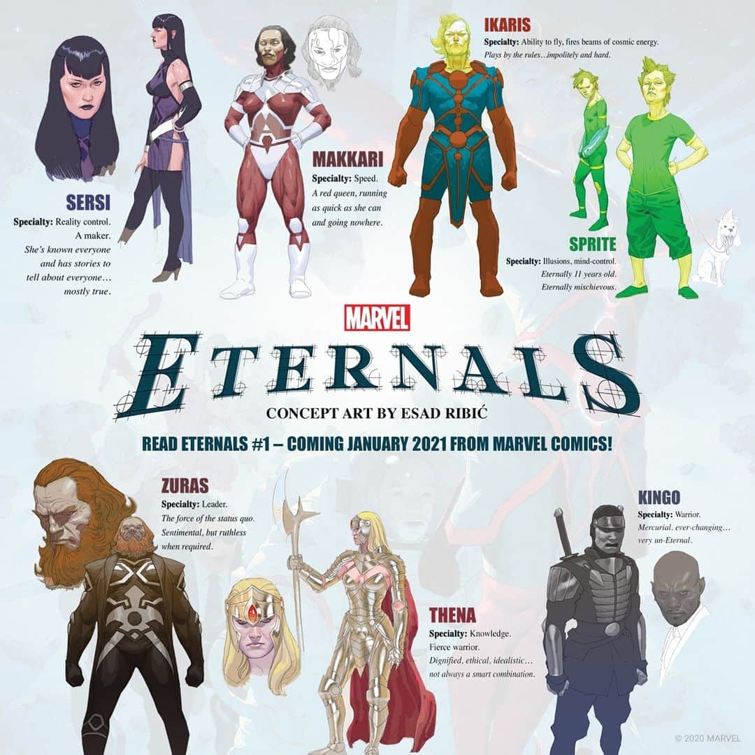 Marvel Entertainmentさんのインスタグラム写真 - (Marvel EntertainmentInstagram)「Never die. Never win. A new vision for the Eternals arrives at Marvel Comics in January 2021. Take a look at artist Esad Ribić’s concept art for "Eternals" issue #1 now! #marvelcomics」12月4日 2時38分 - marvel
