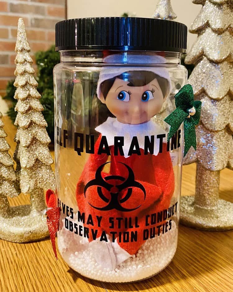 Average Parent Problemsのインスタグラム：「2020 has sucked for many reasons, but at least it’s made Elf in the Shelf easier. // Credit: Dabberoo」