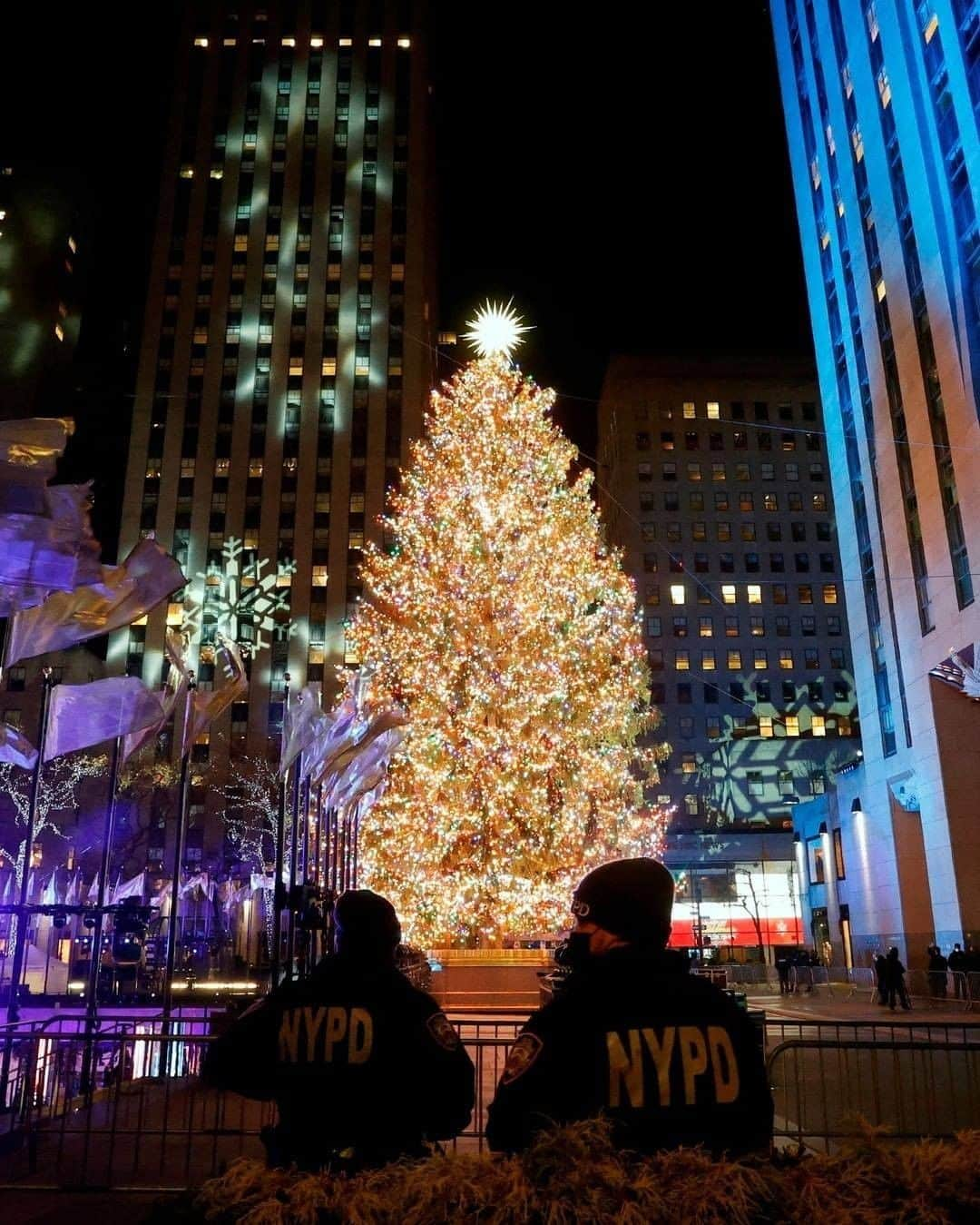 Primer Impactoさんのインスタグラム写真 - (Primer ImpactoInstagram)「🎄 El árbol de #Navidad del #RockefellerCenter ya está encendido en #NuevaYork 🙌🏼.  Es un abeto canadiense de casi 23 metros de alto y 11 toneladas de peso. Se iluminó con más de 50.000 luces LED multicolor.  En lo alto de la copa del árbol, posa una enorme estrella que fue diseñada en 2018 por el arquitecto Daniel Libeskind, y que está formada por unos tres millones de cristales Swarovski, por lo que su peso asciende a unos 400 kilos.  Este año, por el coronavirus, fue una ceremonia que solo pudieron ver en vivo un puñado de personas, mientras el resto de personas siguieron este evento por televisión.  📸 Jason Szenes/EFE/EPA.」12月4日 3時42分 - primerimpacto