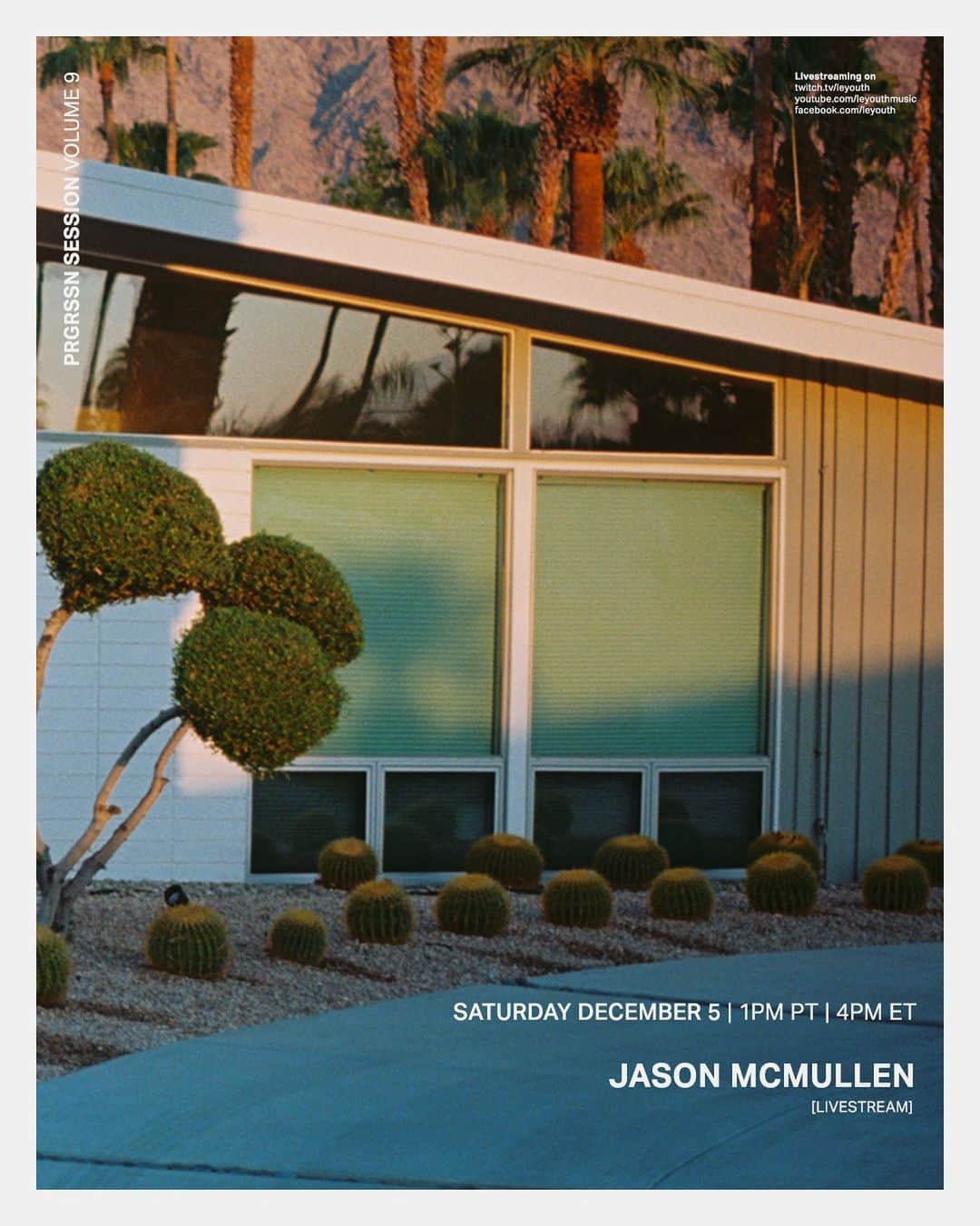 ル・ユースのインスタグラム：「Special Live-stream this Saturday at 1pm LA time. @jasonmcmullenmusic is taking over the channels in celebration of his Afterlife EP that just released on PRGRSSN. Talk to you Saturday! ⛓ to watch in bio」