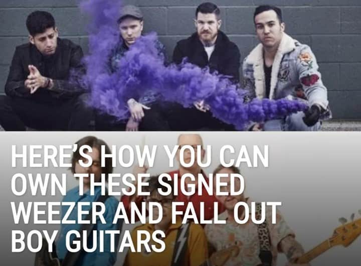 Alternative Pressさんのインスタグラム写真 - (Alternative PressInstagram)「It looks like these signed @Weezer and @falloutboy guitars are looking for new owners⁠ LINK IN BIO⁠ .⁠ .⁠ .⁠ #weezer #signedweezer #weezerguitar #falloutboy #fob #signedfalloutboy #altpress #alternativepress」12月4日 4時02分 - altpress