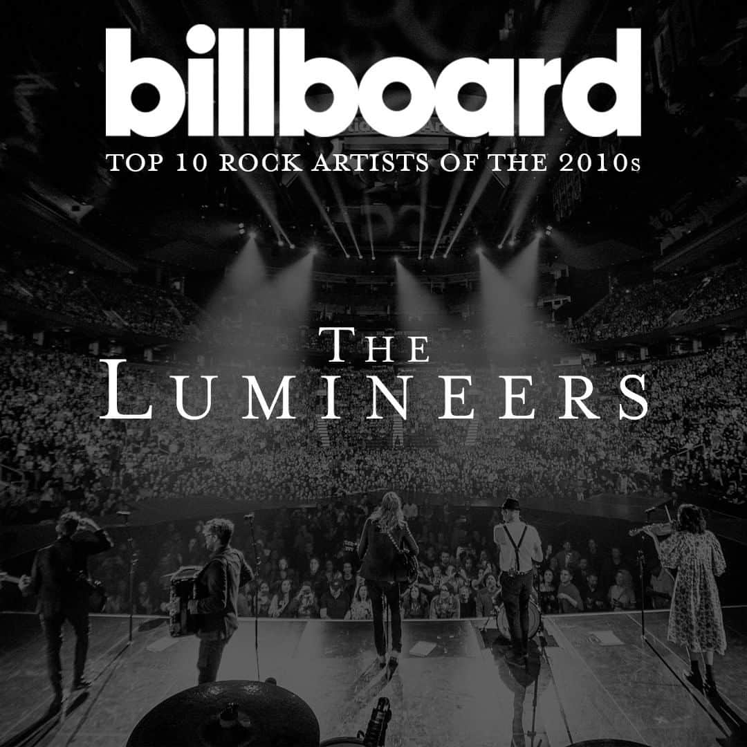 The Lumineersさんのインスタグラム写真 - (The LumineersInstagram)「WOW. We’ve been named #7 on Billboard’s Top 10 Rock Artists of the 2010's!!! 🎉 Thank you to @billboard and a huge thank you to all of our fans who helped us get here 🙌🏼 ❤️」12月4日 4時19分 - thelumineers