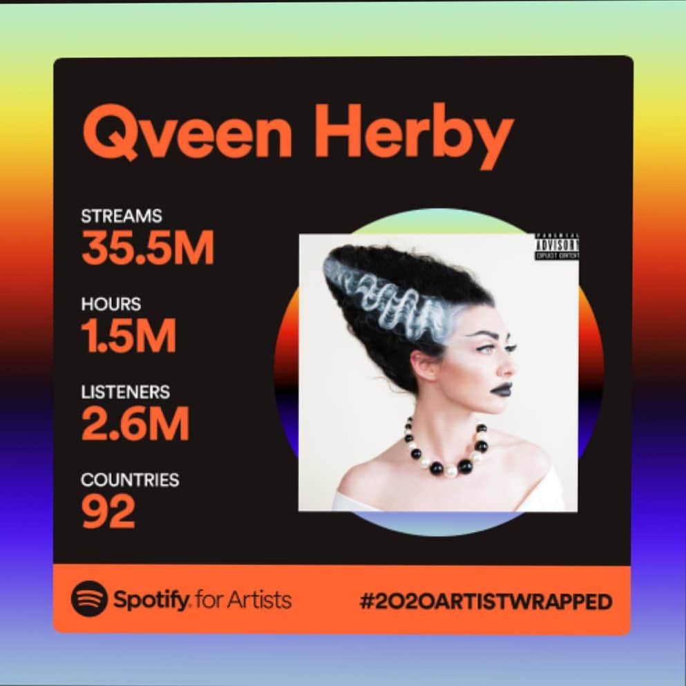 カーミンのインスタグラム：「it’s my honor to make music for you beautiful souls 🦇 thank u for recognizing the qveen in me 👑 for holding my wig while I level up and seek higher ground 🔥 more to come I LOVE YOU 🙏🏼」
