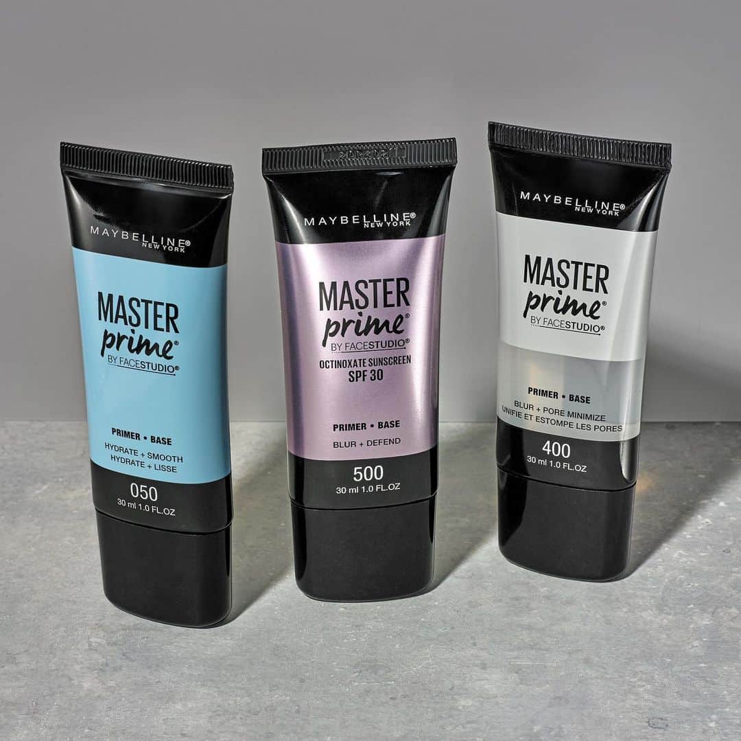 Maybelline New Yorkさんのインスタグラム写真 - (Maybelline New YorkInstagram)「What’s your pick? We have a #masterprimer for every skin type!⁣⁣ ⁣⁣ ✨ hydrate + smooth: primes skin with extra hydration ⁣⁣ ✨ blur + defend: visibly blurs pores and protects skin with SPF 30⁣⁣ ✨ blur + pore minimize: evens skin and minimizes the look of pores ⁣⁣」12月4日 5時03分 - maybelline