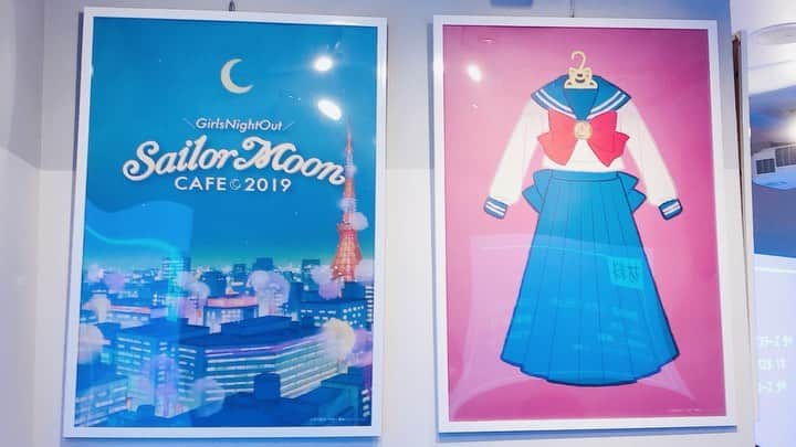 のインスタグラム：「✨🌙 #tbt to the Sailor Moon Girls Night Out Cafe 2019! Miss yah @cassiemitchele! 🌙✨  #sailormoon #セーラームーン　#japan #travel #cafe」