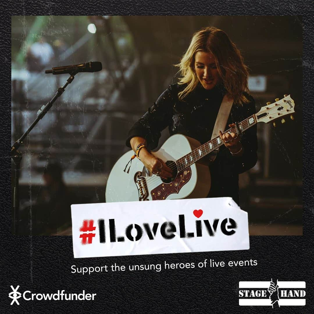 エリー・ゴールディングさんのインスタグラム写真 - (エリー・ゴールディングInstagram)「Ellie is donating her much treasured Gibson J200 guitar - as spotted on the Pyramid stage at Glastonbury 2016 - plus signed personal lyrics of ‘Start’ - the opening track from number 1 album Brightest Blue in aid of @stagehandcharity's #ILoveLive campaign. Follow the link in her bio for your chance to win.」12月4日 5時41分 - elliegoulding