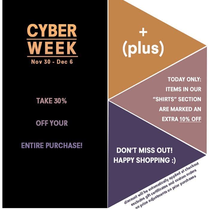 ブルックリン テーラーズのインスタグラム：「Cyber Week - Shirts」