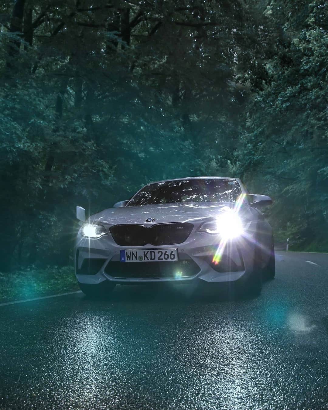 BMWのインスタグラム：「Now that the Blair Witch is gone, how about a true forest fairy? The BMW M2. #TheM2 #BMW #M2 #BMWM #BMWrepost @dennis_kellner_ @denniskellnerphotography」