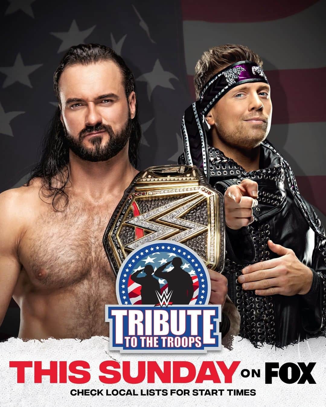 WWEさんのインスタグラム写真 - (WWEInstagram)「Three HUGE matches are set for this Sunday's WWE Tribute to the Troops! #WWETroops  ➡️ @dmcintyrewwe vs. @mikethemiz  ➡️ @sashabankswwe & @biancabelairwwe vs. @itsmebayley & @natbynature  ➡️ @bryanldanielson, @619iamlucha, @jeffhardybrand & The #StreetProfits vs. @baroncorbinwwe, @iameliaswwe, @samizayn, @heelziggler & @realrobertroode   📺 @foxtv」12月4日 6時00分 - wwe