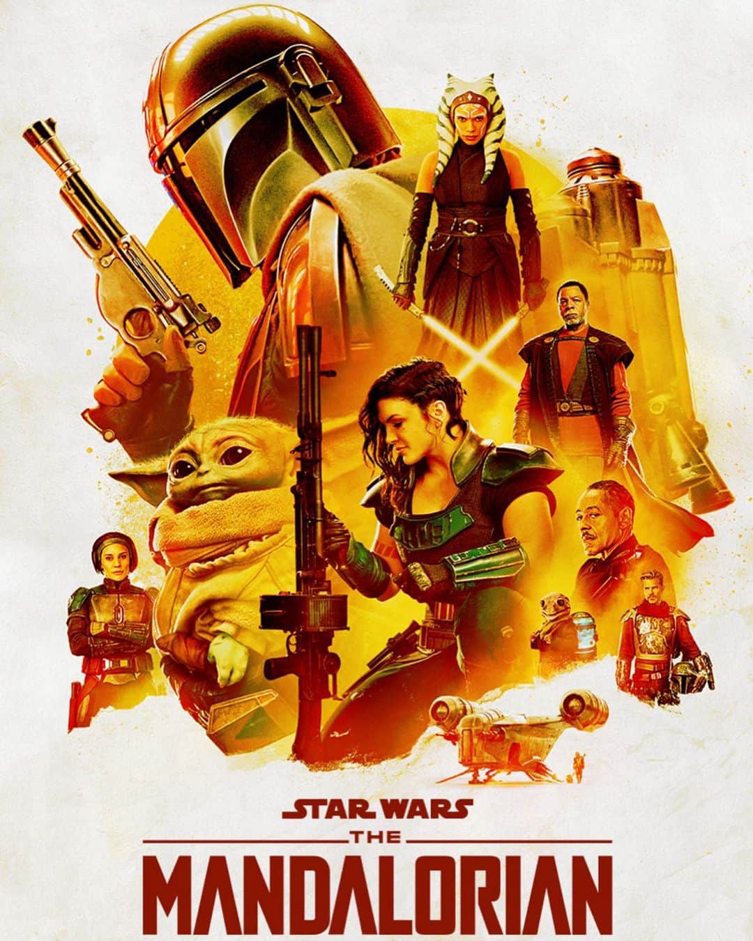 ジーナ・カラーノのインスタグラム：「☺️ @themandalorian @starwars @disneyplus」
