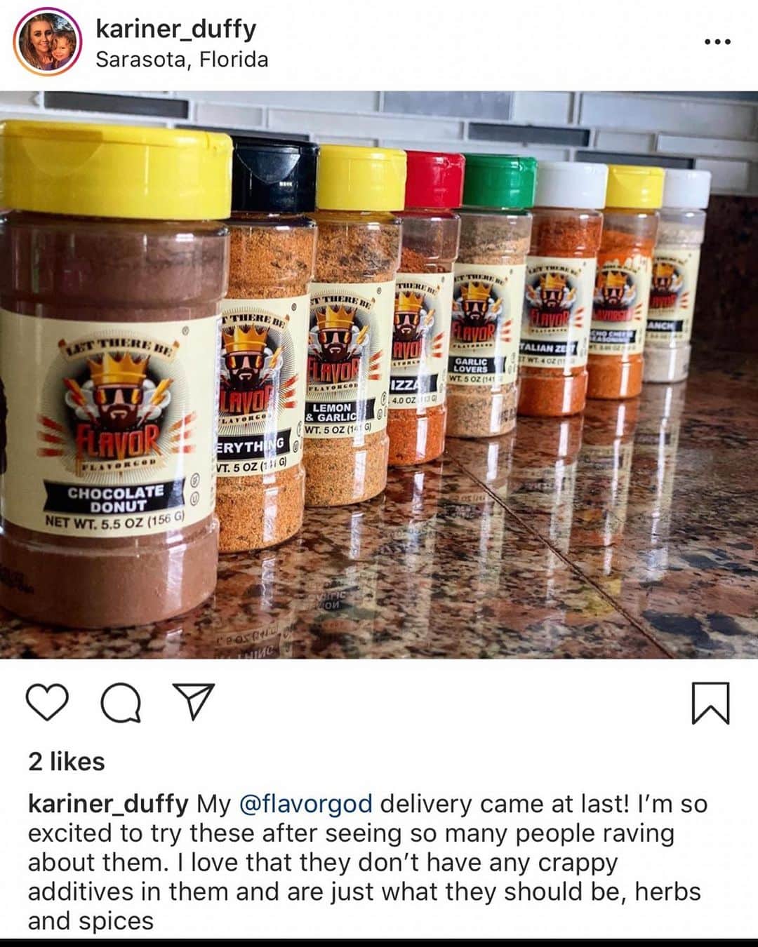 Flavorgod Seasoningsさんのインスタグラム写真 - (Flavorgod SeasoningsInstagram)「Flavorgod seasonings are shipping quick and out the perfect Christmas present🎁🎁🎁🎁🎁🎁 Customer review 🤗 thanks to all you guys! We appreciate the support! - Website: flavorgod.com - #christmas #presents #food #keto #foodie」12月4日 7時32分 - flavorgod