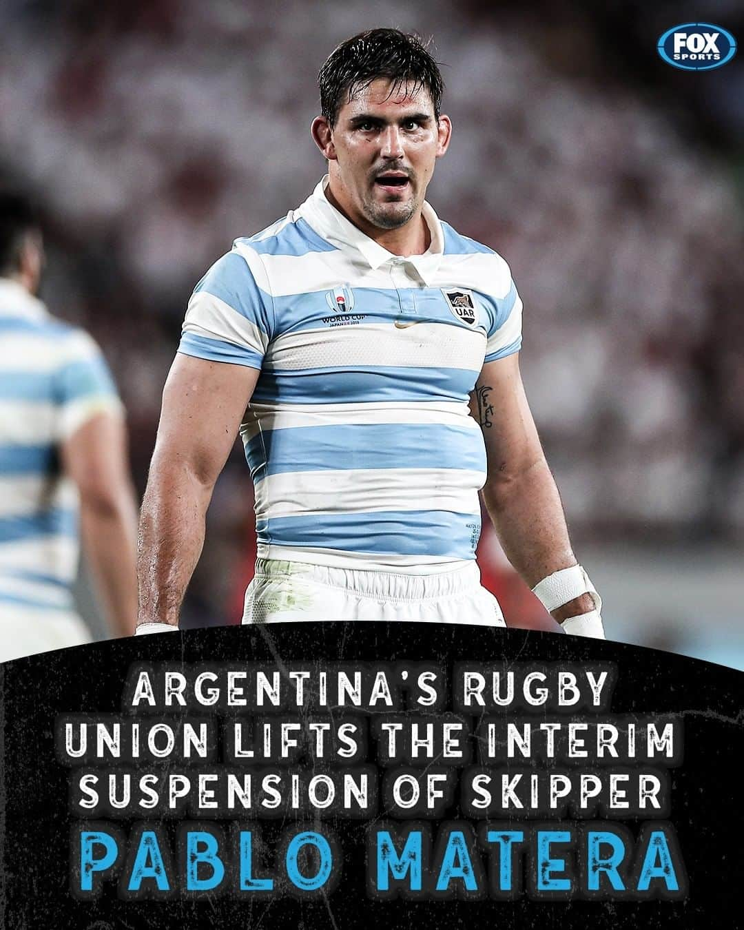 FOX・スポーツ・ラグビーのインスタグラム：「Argentina’s rugby union lifted the interim suspensions of skipper Pablo Matera and two other players for racist tweets in a shock U-turn just two days after calling the posts “unacceptable”.」