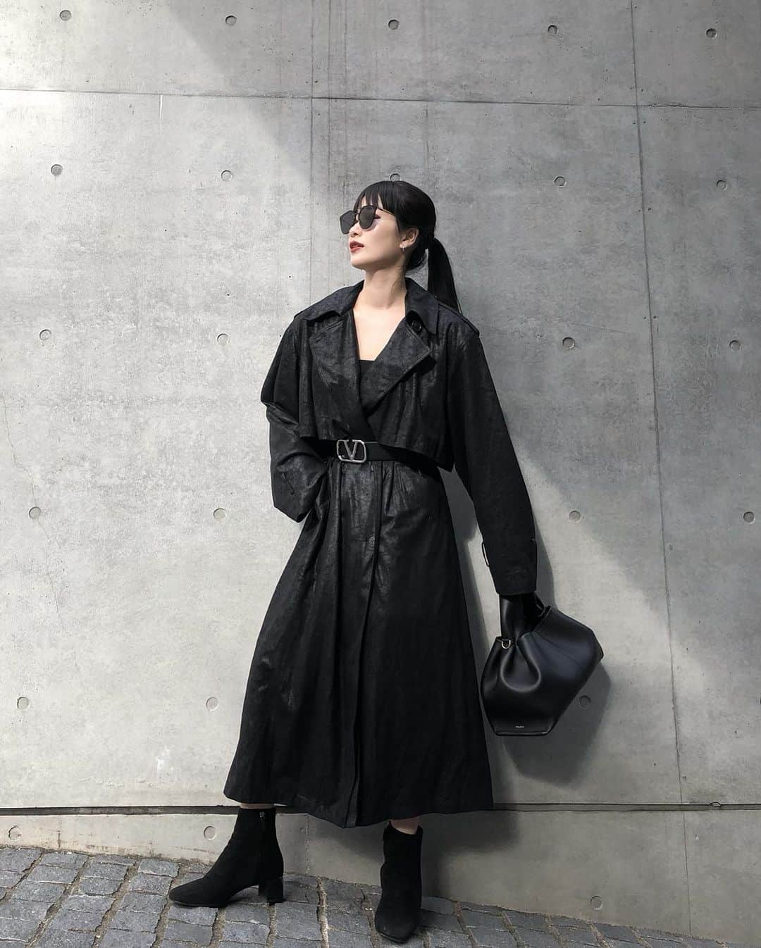 中村くるみさんのインスタグラム写真 - (中村くるみInstagram)「always all black  アイテムはタグ付けてあります♥」12月4日 20時19分 - __k_r_m__